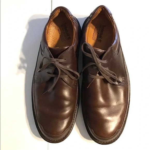 Timberland Men’s Leather Derby Shoes Size 11/11.5 - Picture 4 of 11